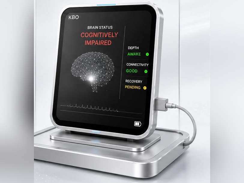 KBO bedside monitor on its stand